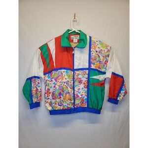 Vintage Casual Isle Jacket Women's Medium 80's Windbreaker Zip Up